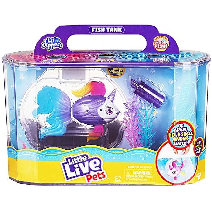 rayihni LIL' DIPPERS PLAYSET - MAGICAL WATER ACTIVATED UNBOXING AND INTERACTIVE FEEDING EXPERIENCE - EXCLUSIVE UNICORN FISH | FOR AGES 5+ - Image 1